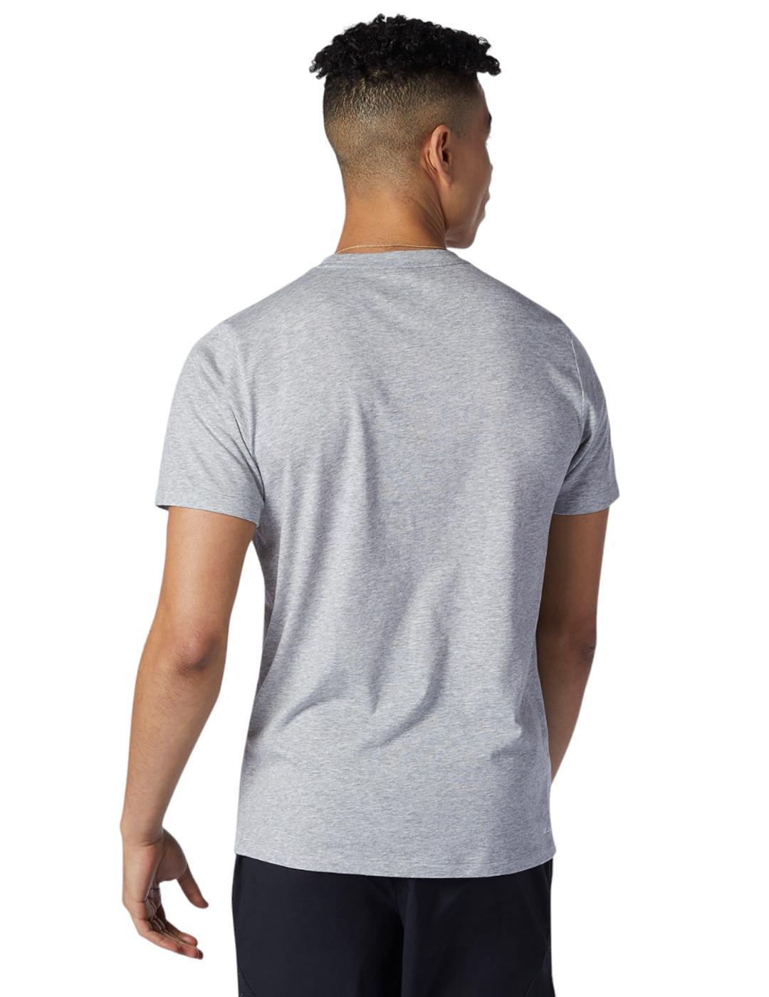 Camiseta de manga corta para Hombre New balance Heathertech Gris 3/3