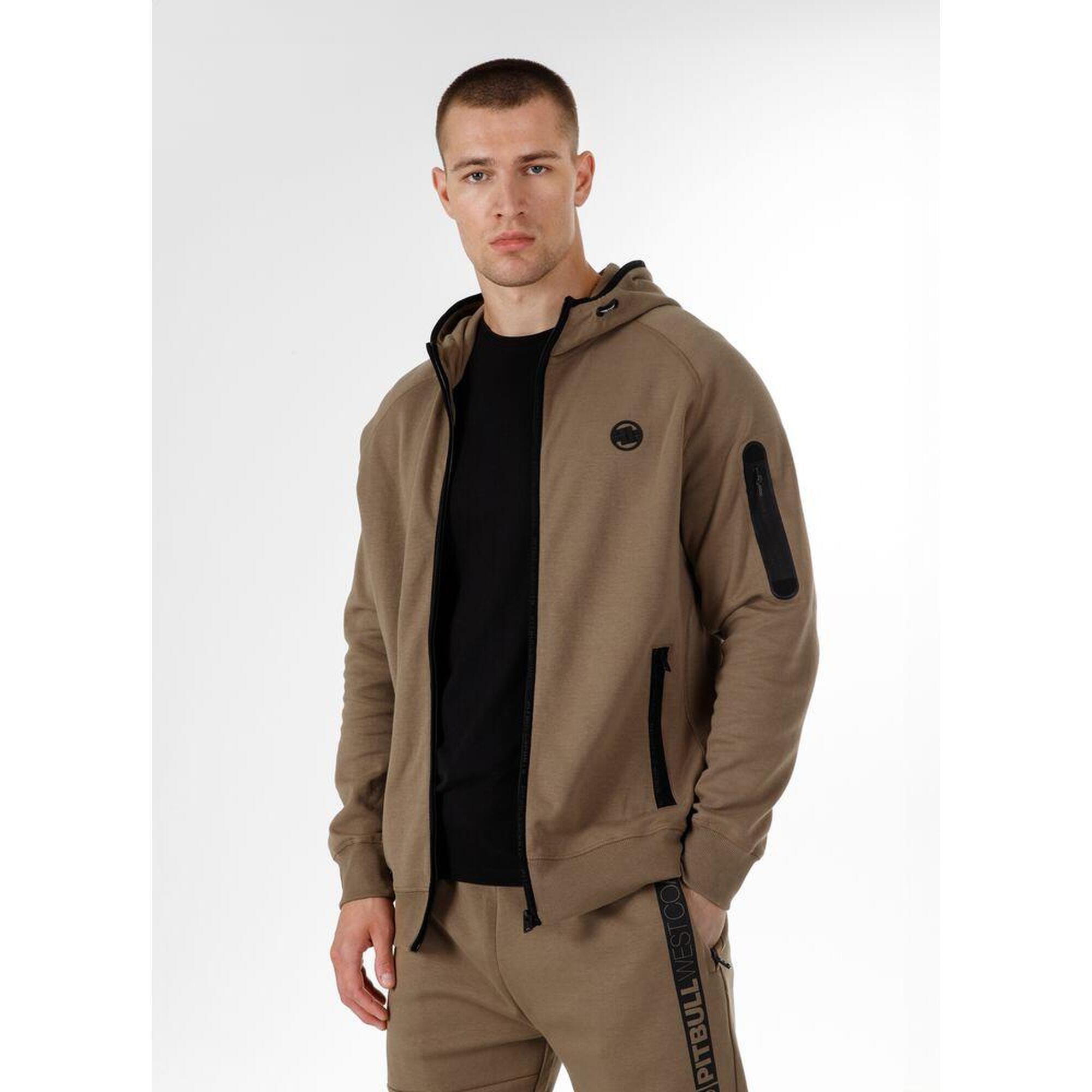 Bluza męska Pitbull rozpinana z kapturem Hermes