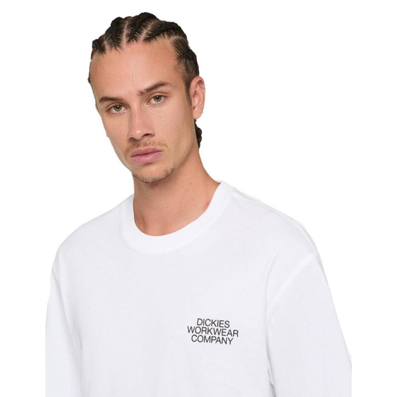 Camiseta para Hombre Dickies Industrial  Blanco