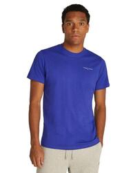 T-shirt à manches courtes pour homme Tommy Hilfiger Slim linear Bleu.