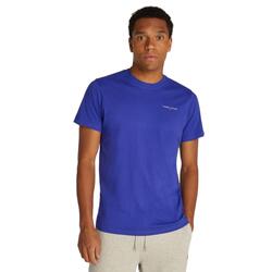 T-shirt à manches courtes pour homme Tommy Hilfiger Slim linear Bleu.