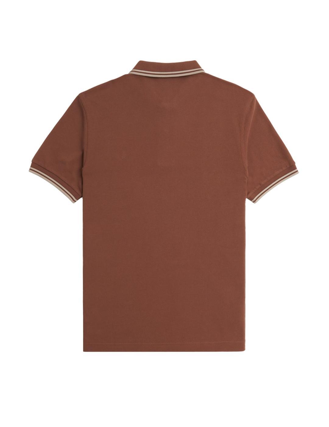 Sailing polo, shirts para Hombre Fred perry Twin tipped Marrón 2/4