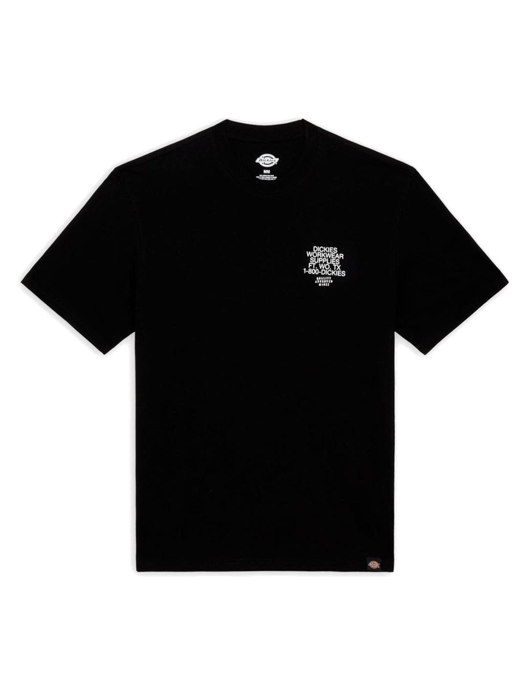 Camiseta para Hombre Dickies Industrial  Negro 3/4