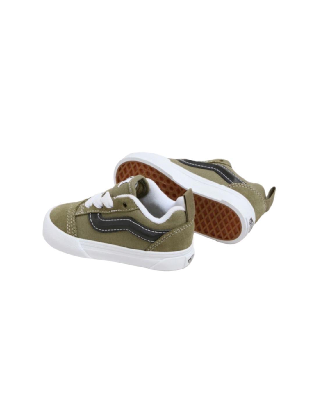 Scarpe per bambino Vans Old Skool elastiche verdi 3/4