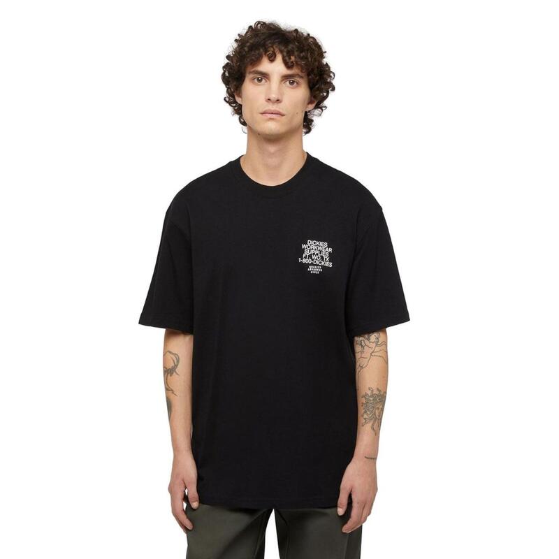 Camiseta para Hombre Dickies Industrial  Negro