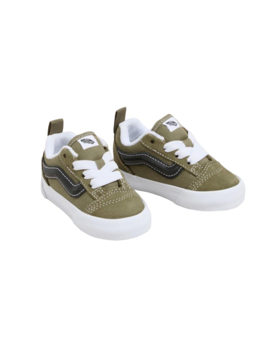Scarpe per bambino Vans Old Skool elastiche verdi 2/4