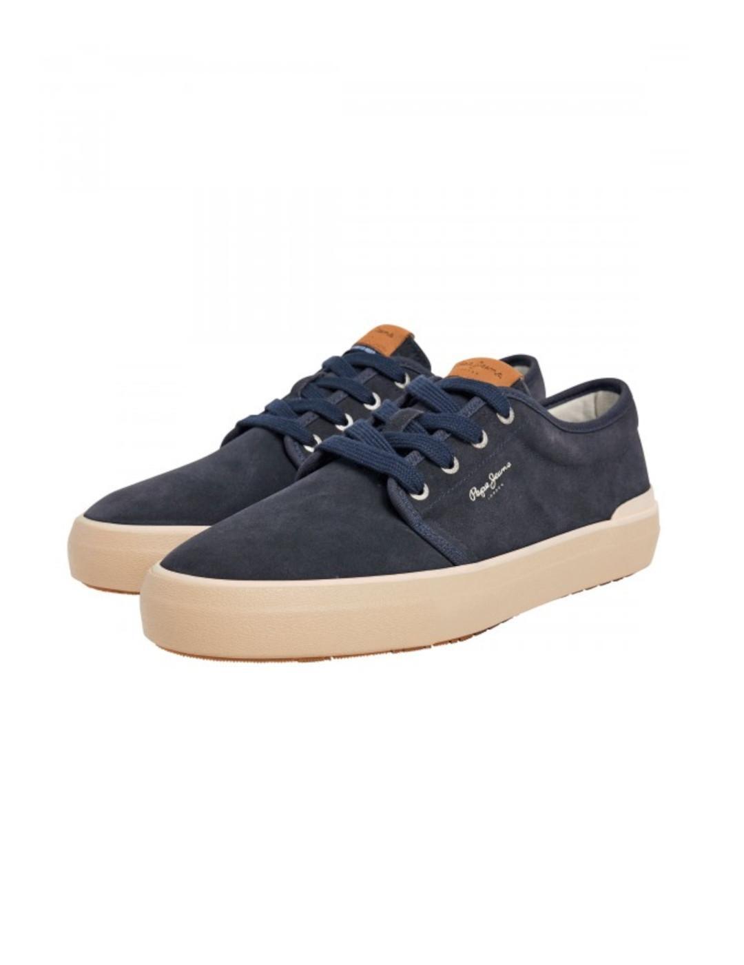 Scarpe da uomo Pepe jeans Ben low dulwich Azzurre 2/5