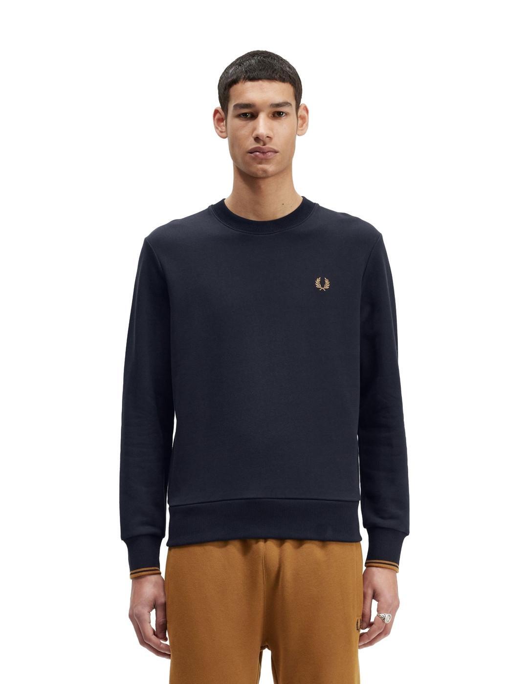 Jersey y sudadera para Hombre Fred perry Cuello redondo Marino 3/4