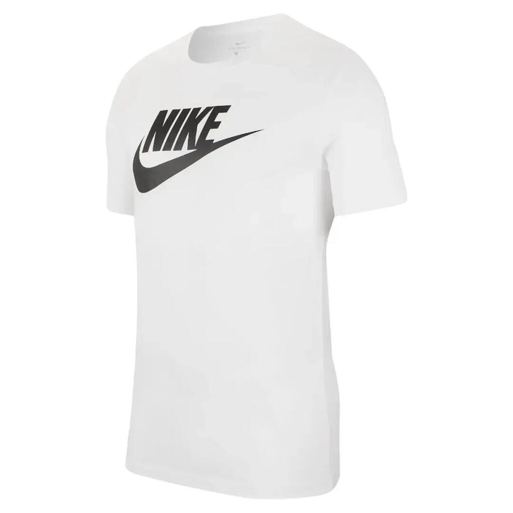T-shirt à manches courtes pour homme Nike Icon Futura blanc.