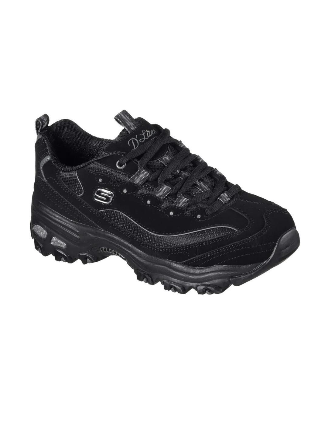 Skechers D´lites biggest fan Black Women's Sneakers 3/5