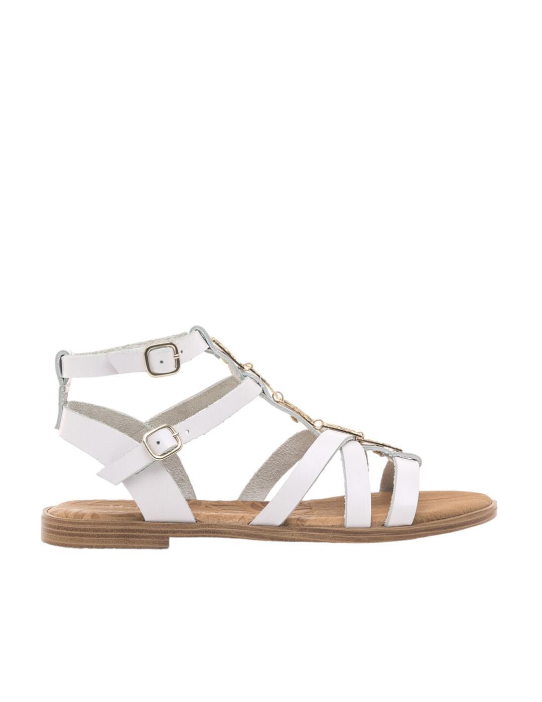 Sandales pour femme Mustang Maria Blanc. 1/5