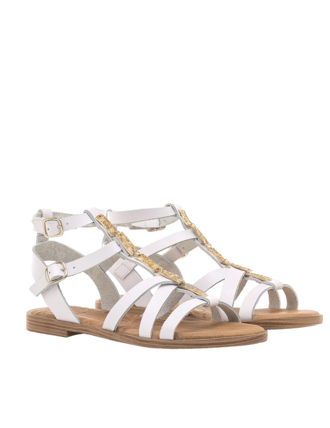 Sandales pour femme Mustang Maria Blanc. 2/5