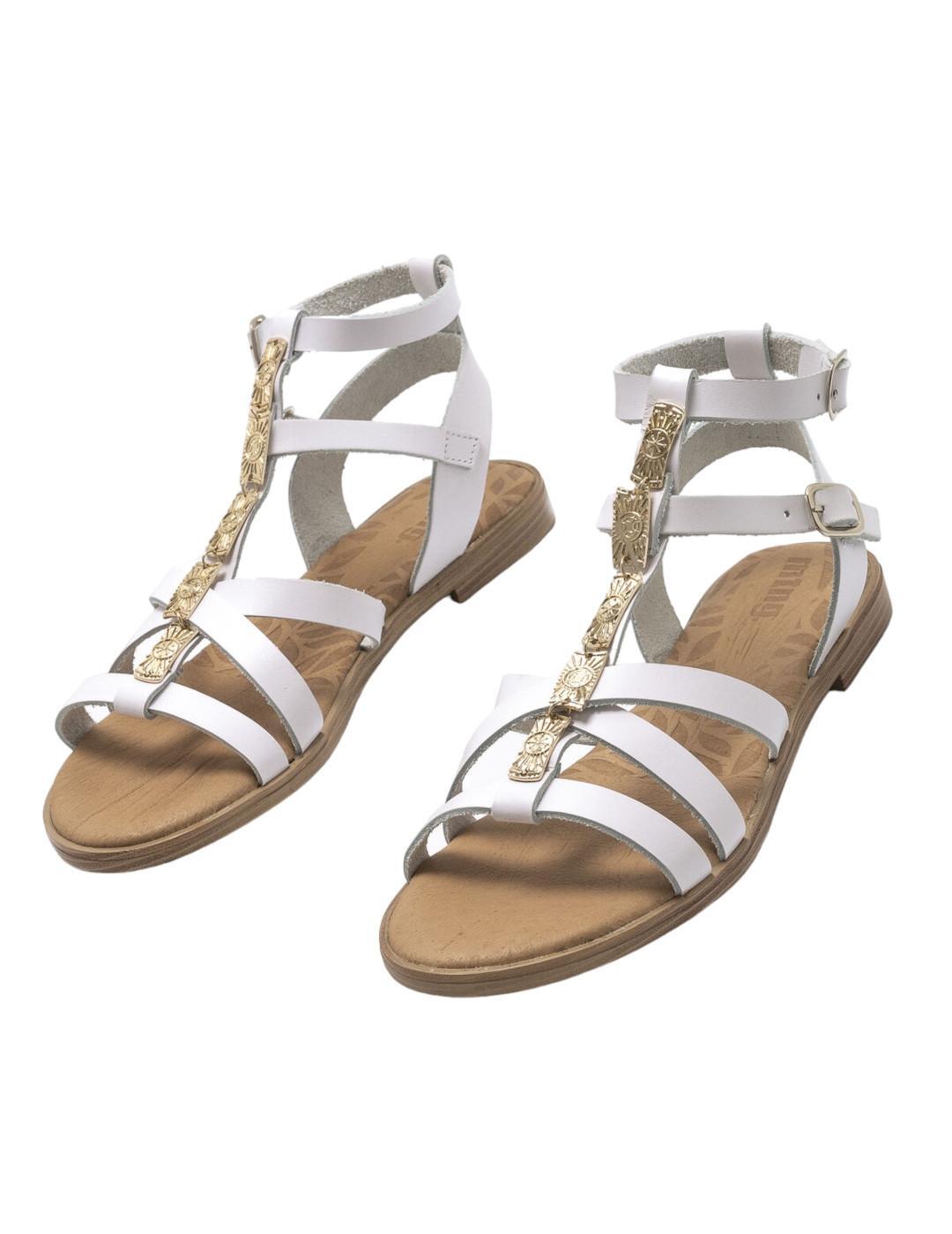 Sandales pour femme Mustang Maria Blanc. 3/5