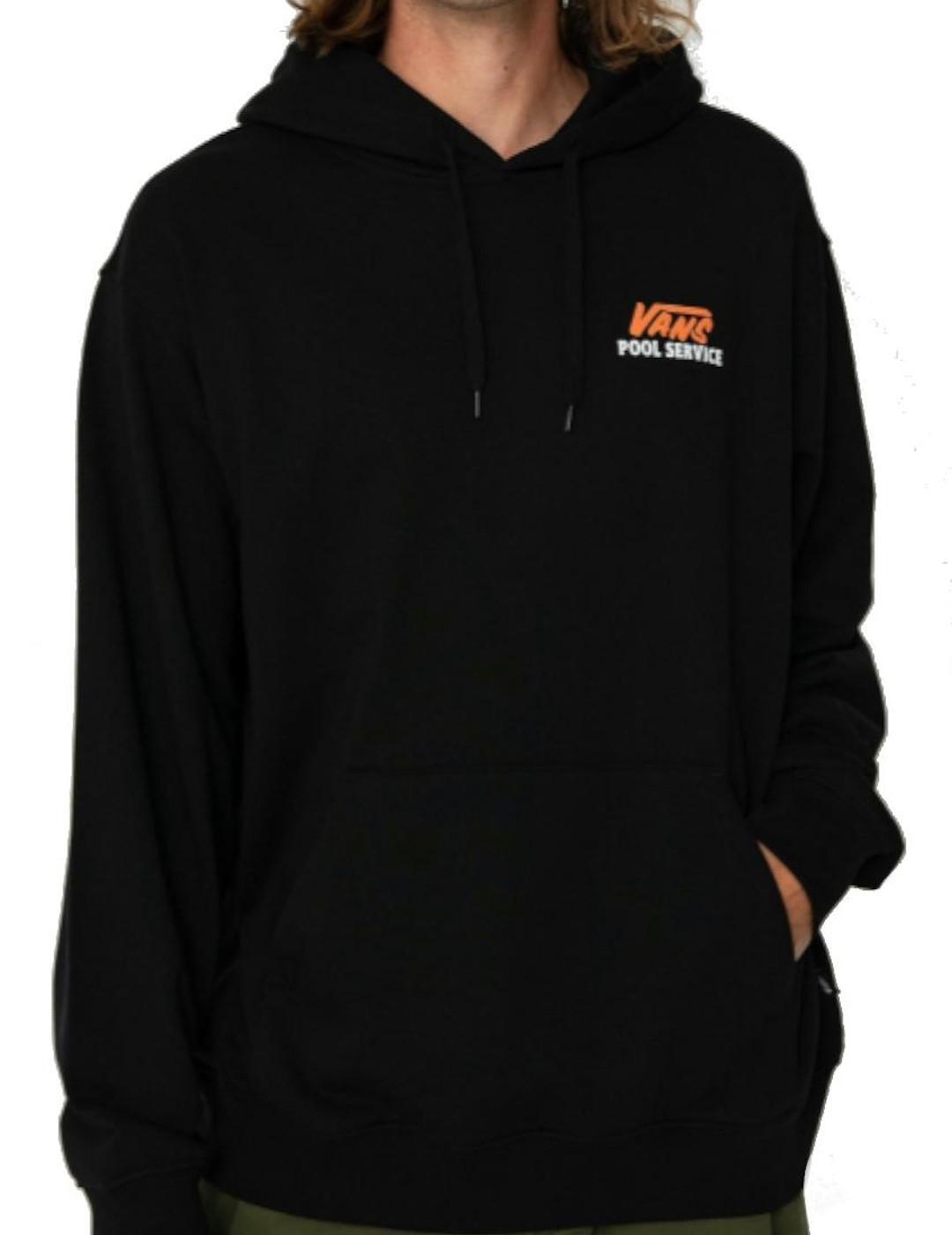 Maglia e felpa per uomo Vans Pool service nere. 3/4