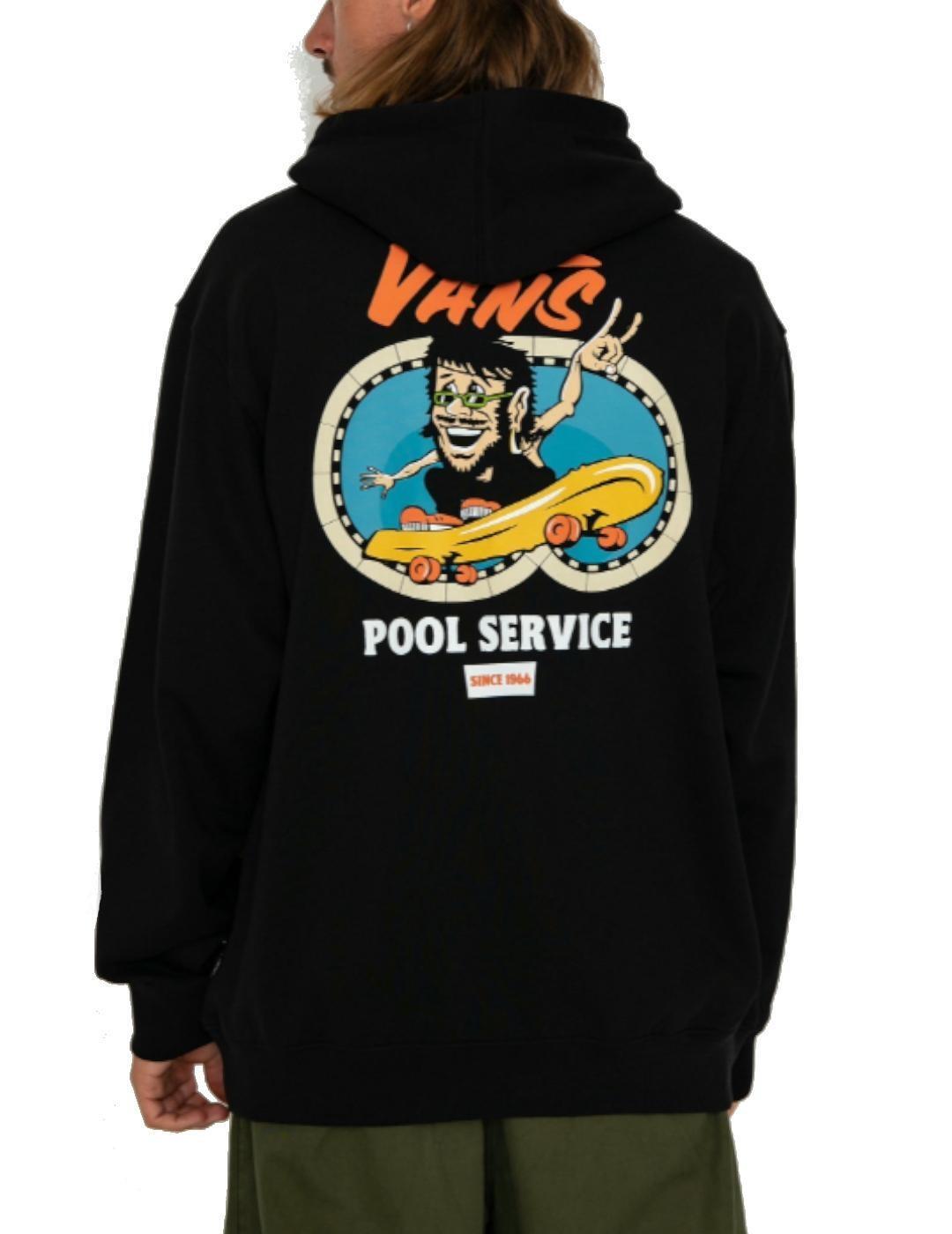 Maglia e felpa per uomo Vans Pool service nere. 2/4