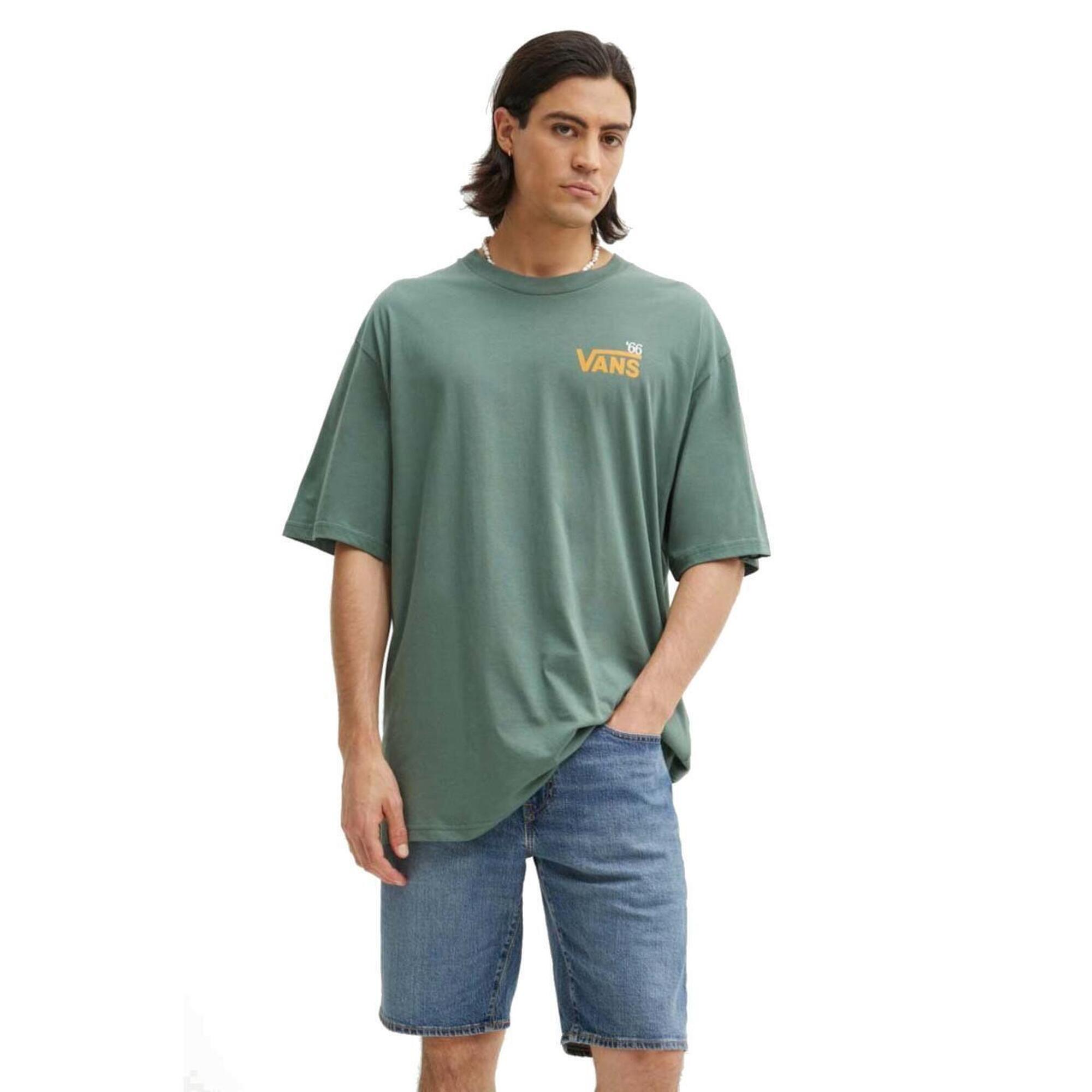 Vans - Maillot À Manches Courtes Pour Homme Vans Posté Vert Foncé De La Forêt. - T-shirt Manches Courtes - Vert - Decathlon