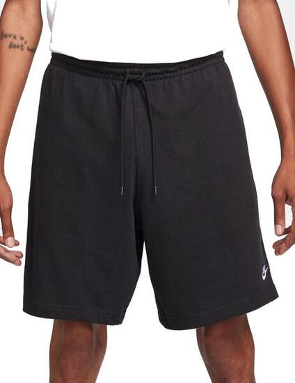 Shorts - Lifestyle - Heren - Ontspannen pasvorm, 100% katoen - Nike Club - Zwart