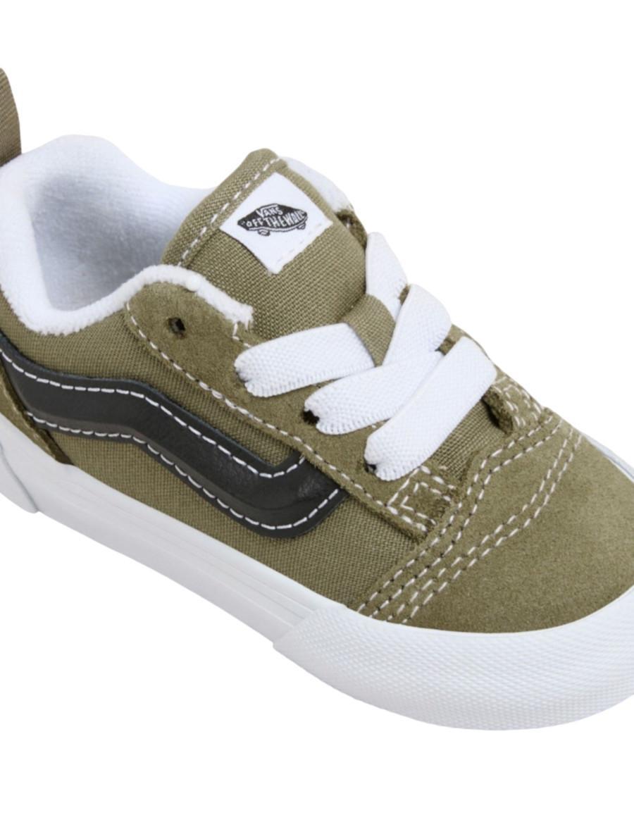 Scarpe per bambino Vans Old Skool elastiche verdi 4/4
