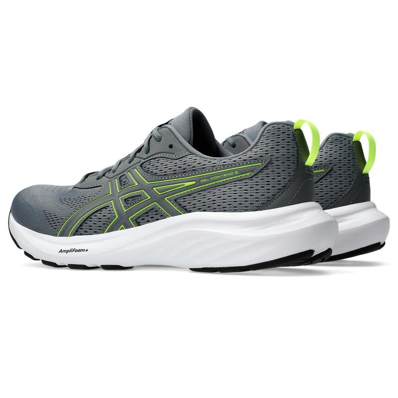 Zapatillas De Running Hombre - ASICS Gel-Contend 9 - Steel Grey/Safety Yellow