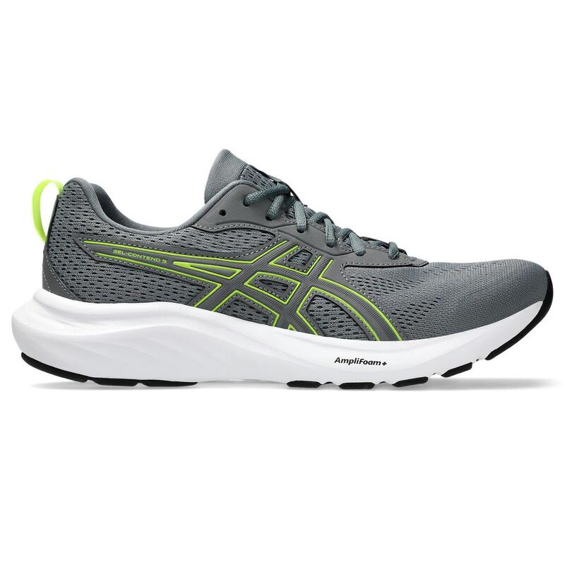 Zapatillas De Running Hombre - ASICS Gel-Contend 9 - Steel Grey/Safety Yellow