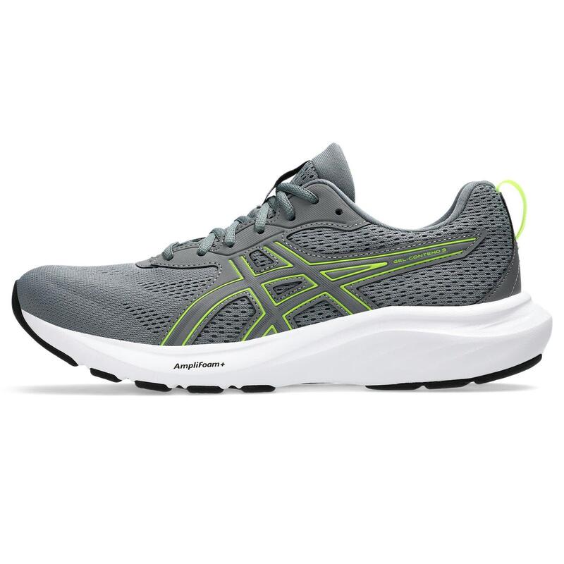 Zapatillas De Running Hombre - ASICS Gel-Contend 9 - Steel Grey/Safety Yellow