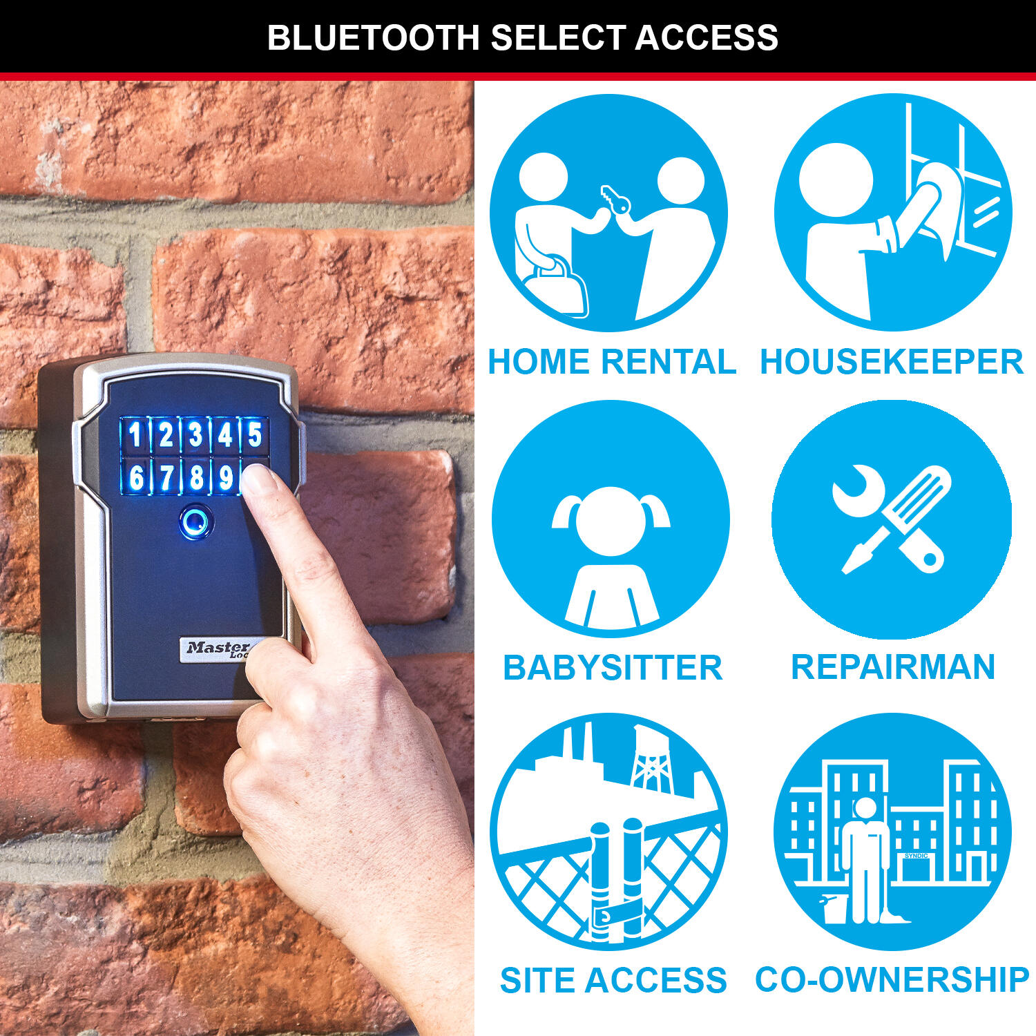 Boite à clés sécurisée connectée [Bluetooth] [Fixation murale] - 5441EURD 6/7