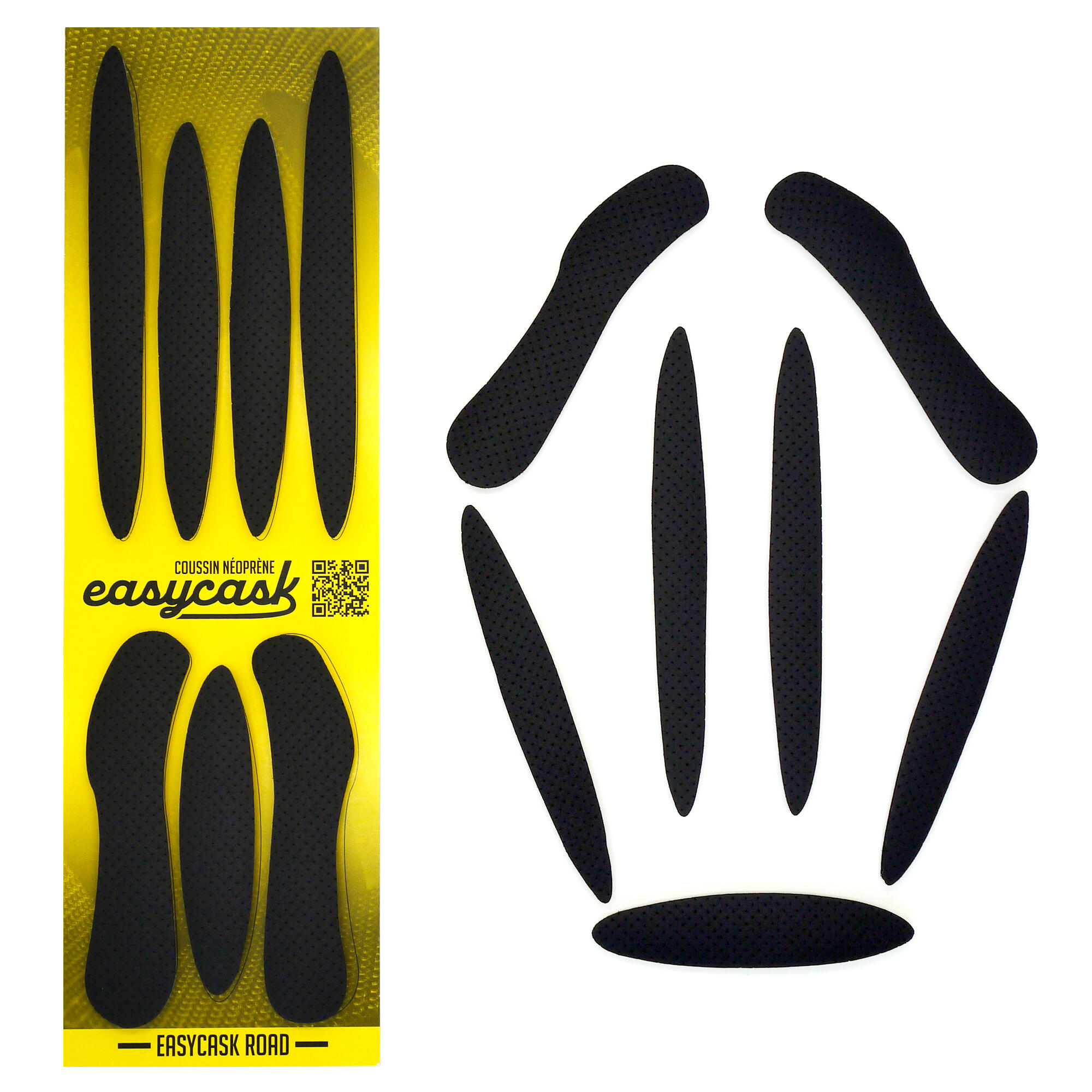 Kit De 81 Coussinets De Rembourrage Pour Casque Vélo/Moto - Mousse EVA Lavable - Améliore Confort Et Stabilité