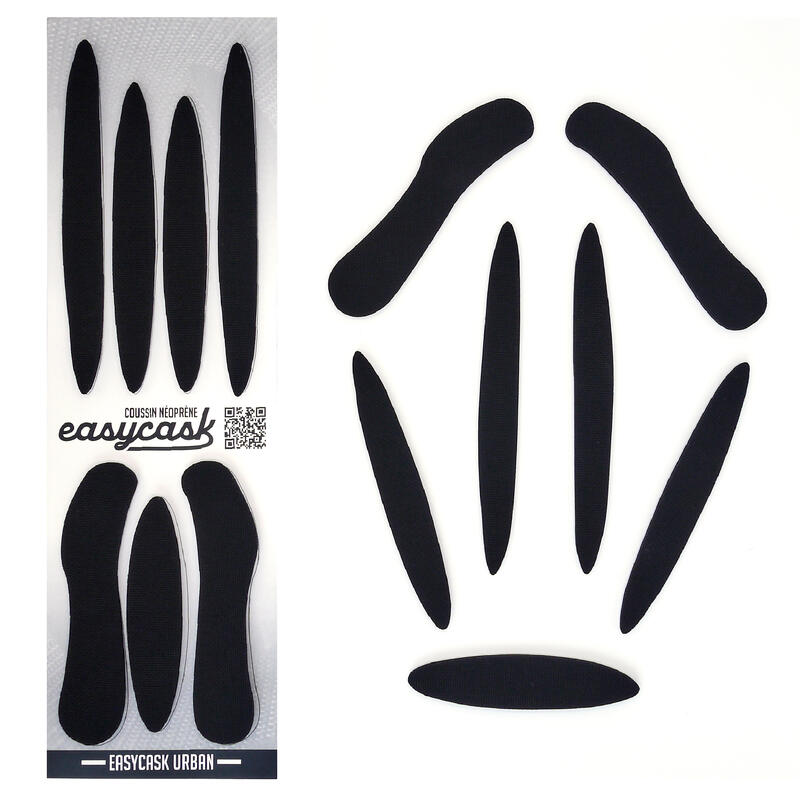 Kit Mousse Casque Vélo Universel Neopréne Confort EASYCASK URBAN