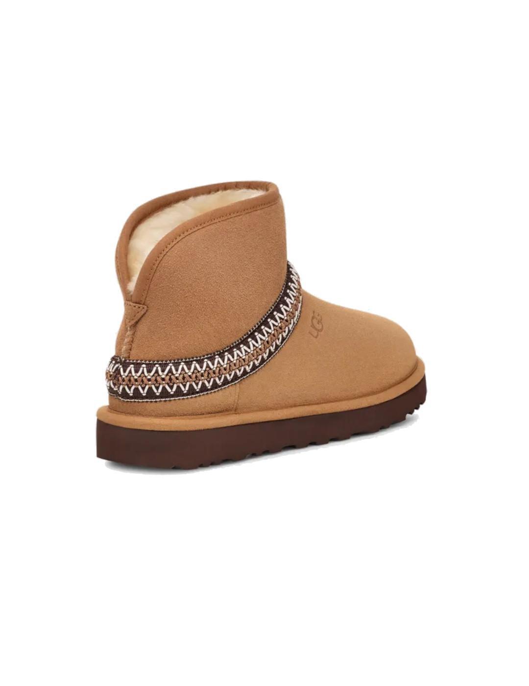 Botas para Mujer Ugg  classic mini crescent Marrón 4/6