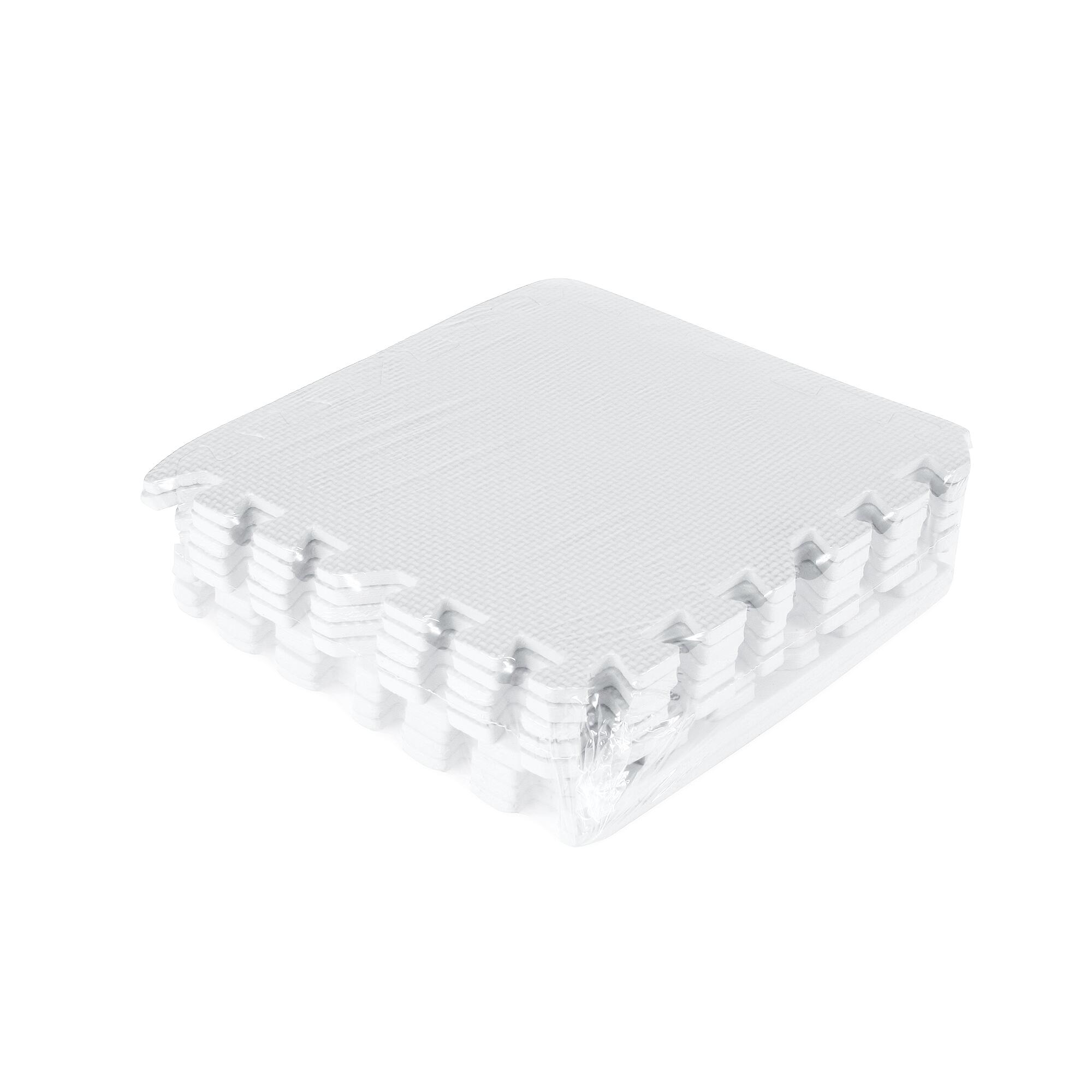 Esterilla de Fitness y Ejercicios Gimnasio Puzzle INDIGO 9 Piezas Blanco