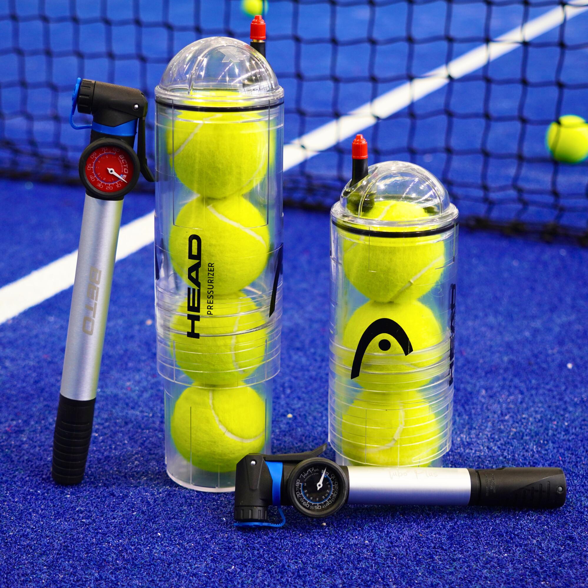 Pressuriseur de balles de tennis et de padel | HEAD X3 PUMP + Air Pump 22cm 6/8