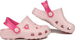 Sabots Coqui Little Frog pour fille rose pâle/magenta T.25/26