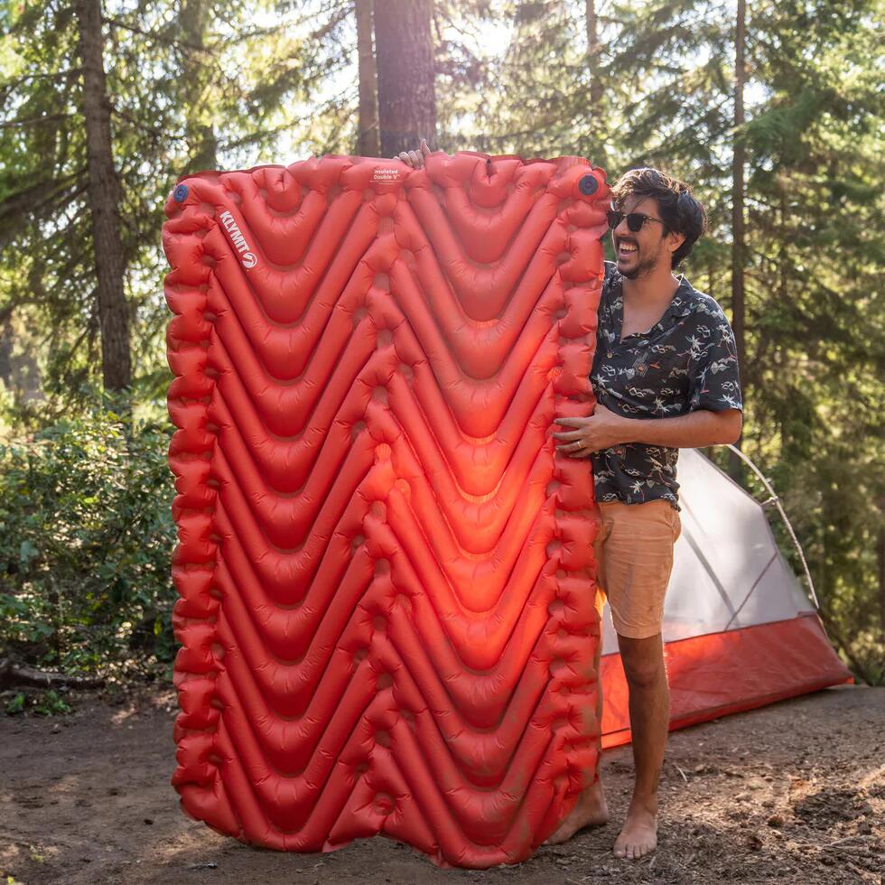Klymit Insulated Double V Sleep Pad Red