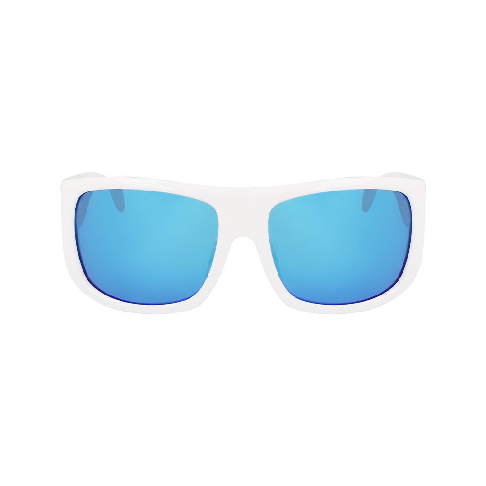 CALYPSO Lunettes de soleil unisexes - Shiny White/Polar Lumalens Blue Ionized 2/4