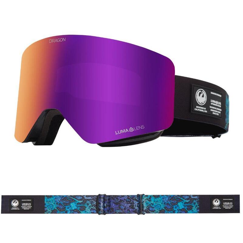 R1 OTG Lunettes De Ski Unisexes - Black Pearl/LL Purple Ionized & LL Amber