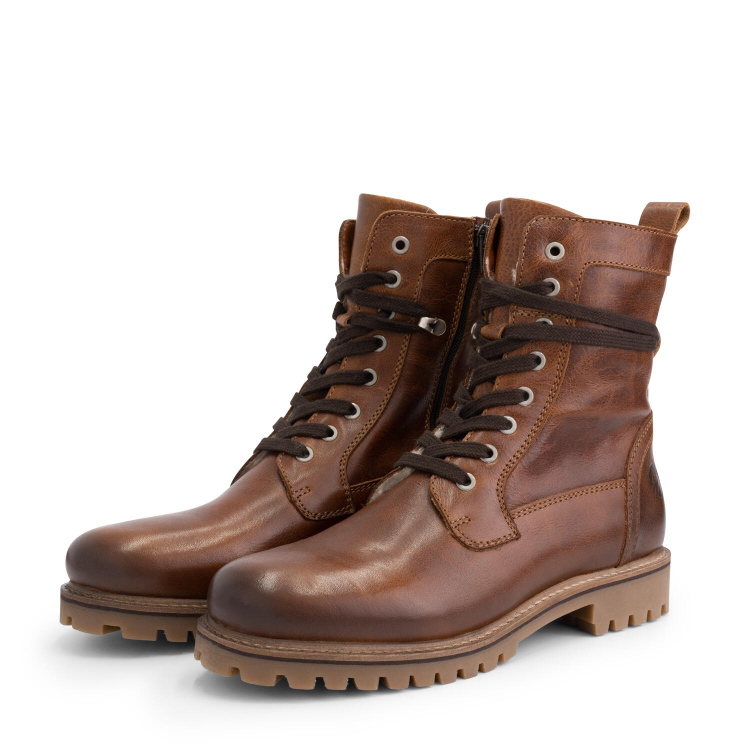 Travelin' Kvinlog Men Cognac Lace-up boot casual 6/7