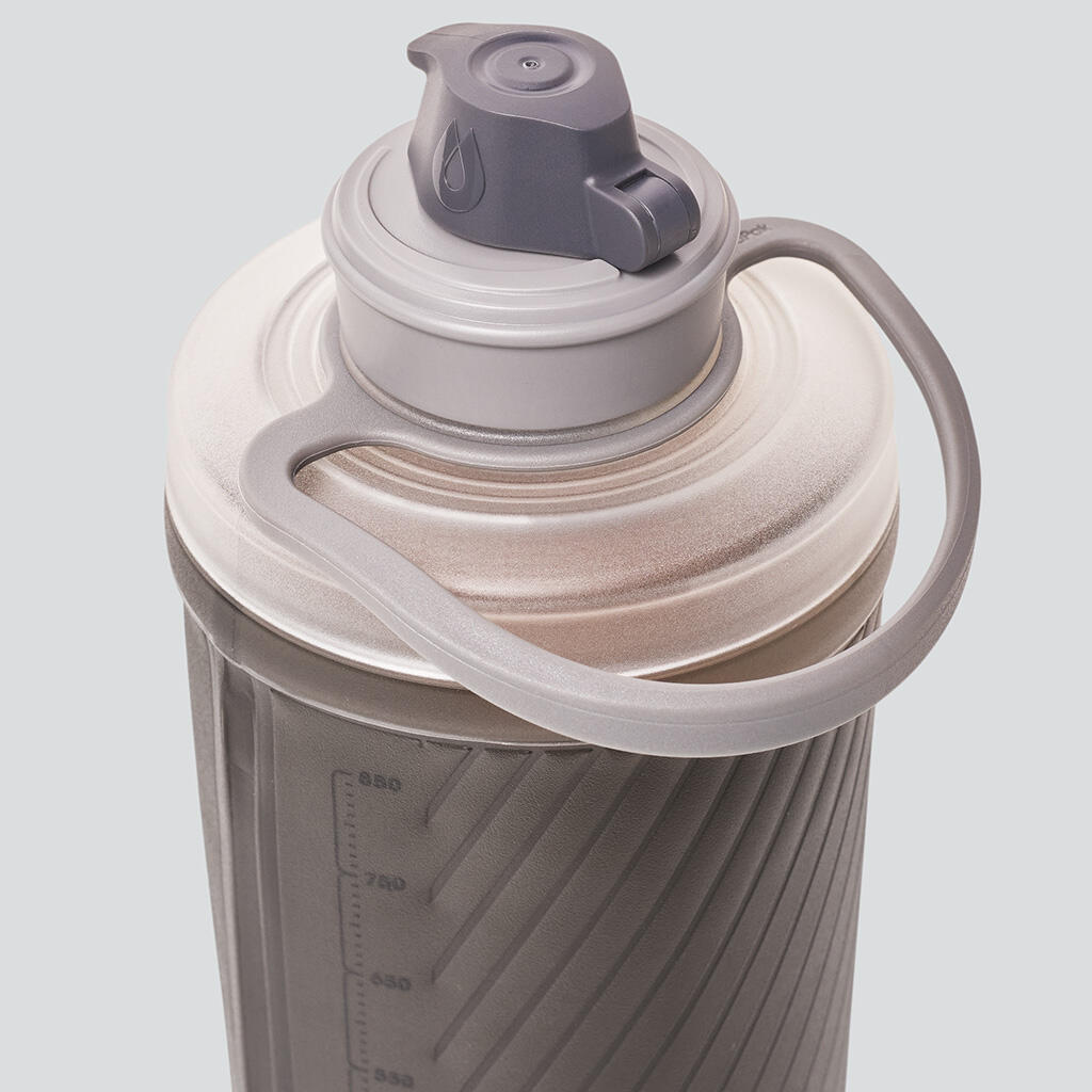 Hydrapak Flux Flexible Bottle-Mammoth Grey