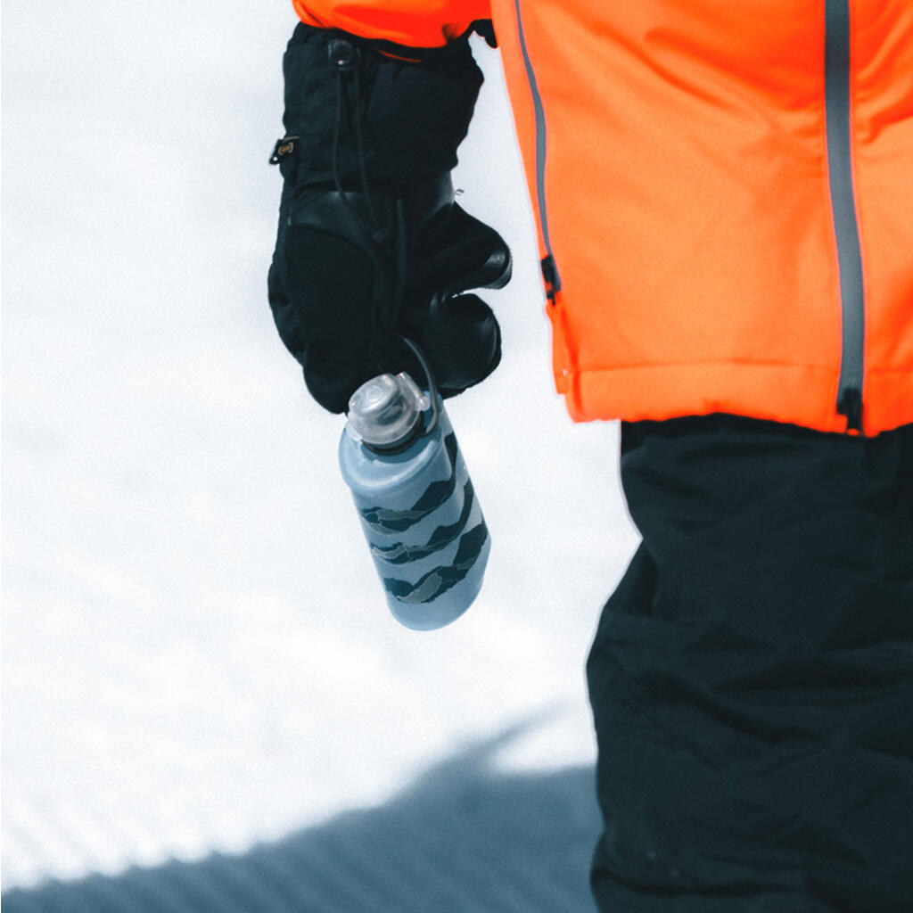 Hydrapak Stow Flexible Bottle-Mountain Edition-Tahoe Blue (350ML)