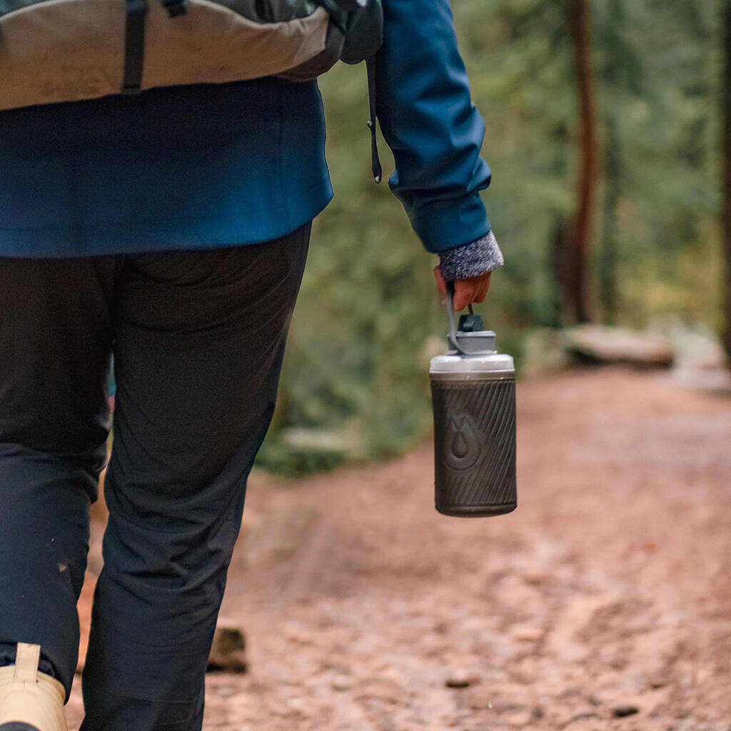 Hydrapak Flux Flexible Bottle-Mammoth Grey -  5