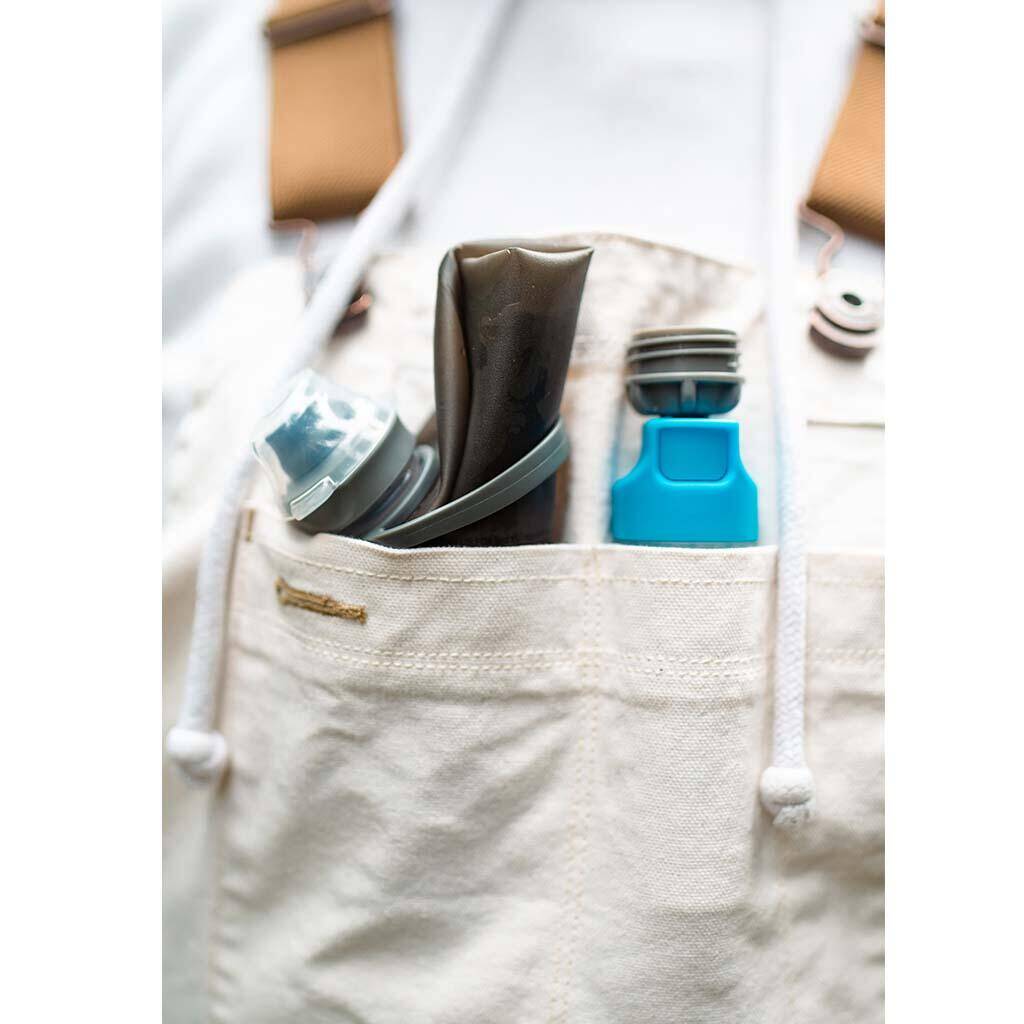 Hydrapak Stow Flexible Bottle-Mammoth Grey (1L) -  4