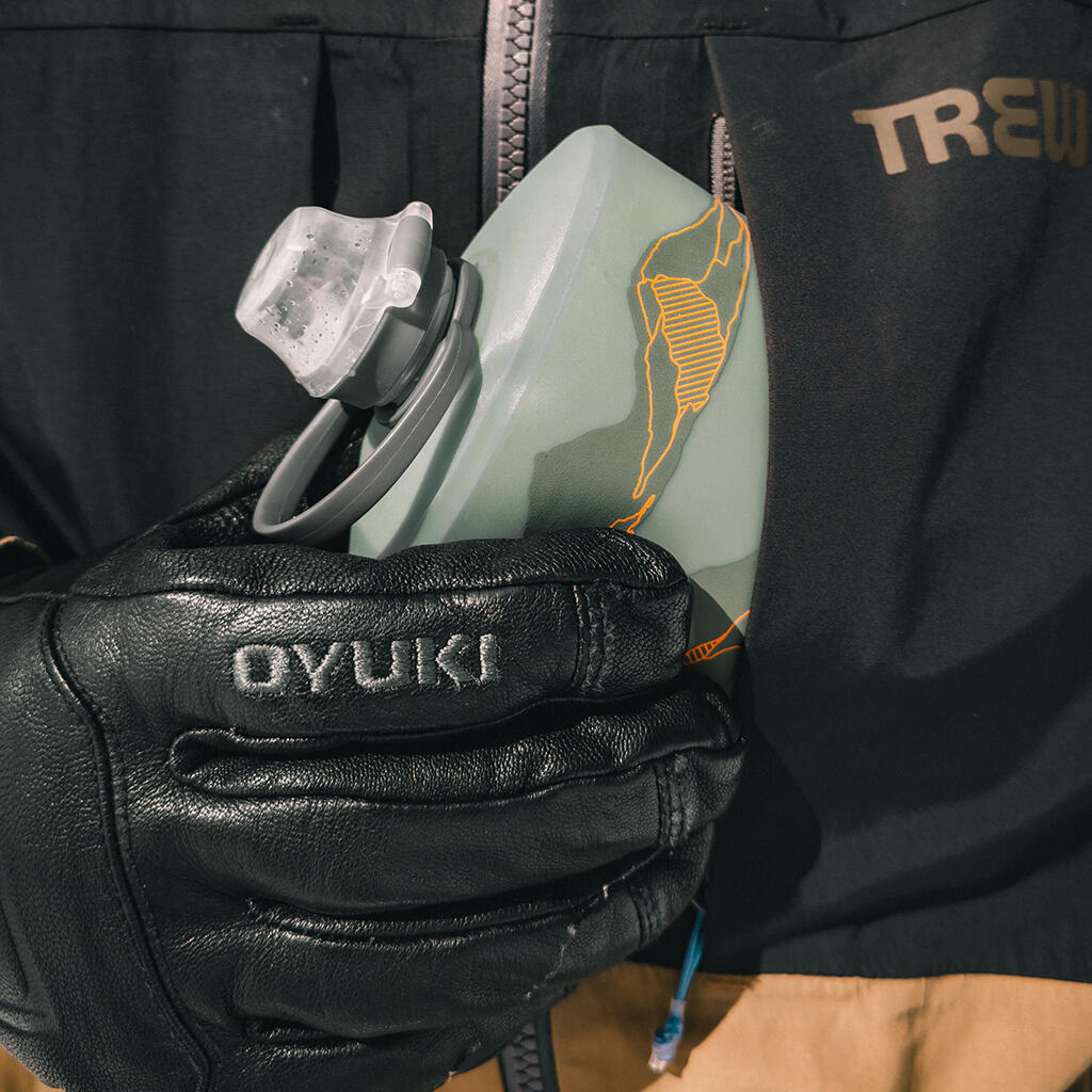 Hydrapak Stow Flexible Bottle-Mountain Edition-Sutro Green (350ML)