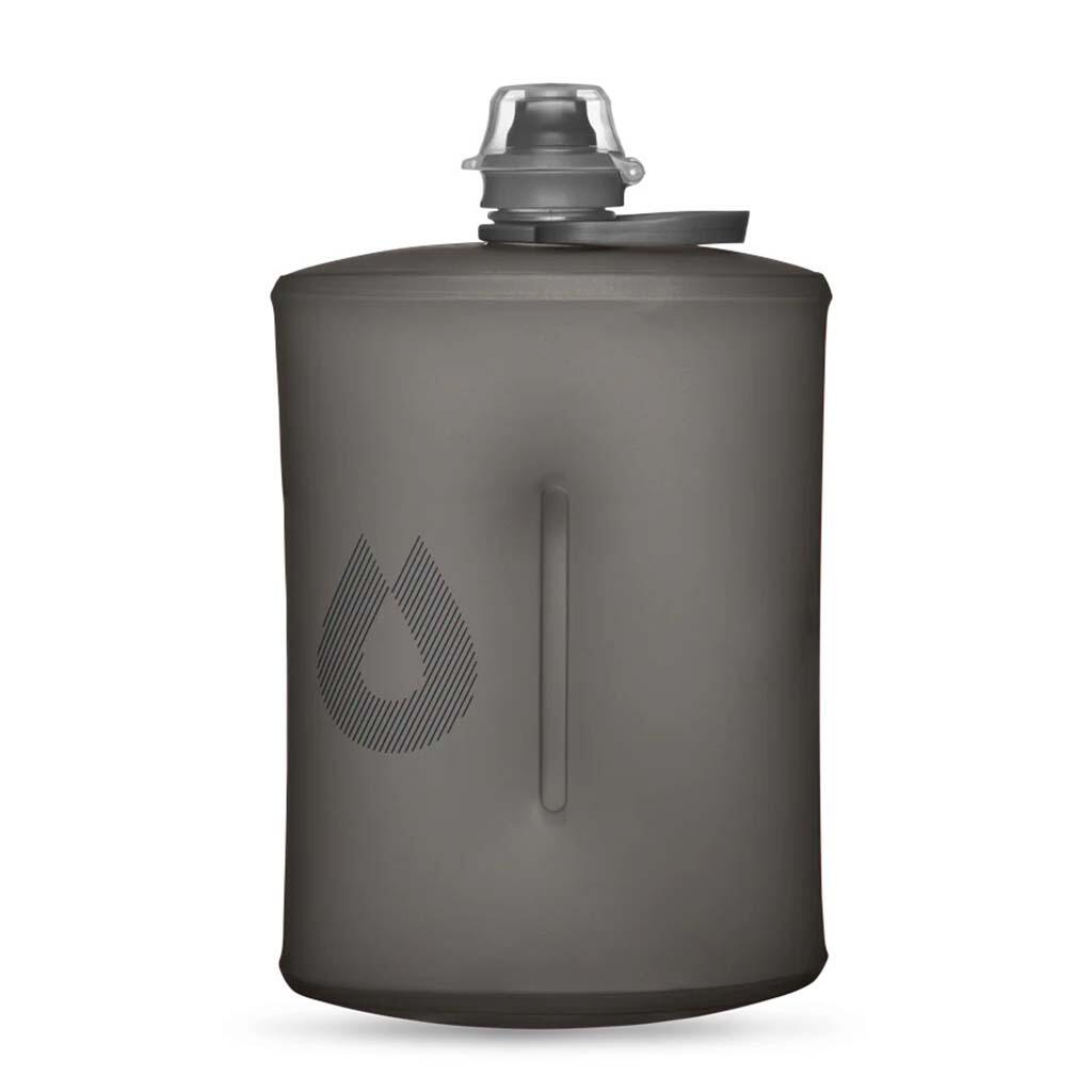Hydrapak Stow Flexible Bottle-Mammoth Grey (1L)