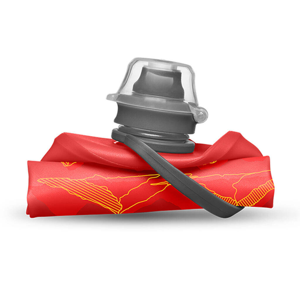 Hydrapak Stow Flexible Bottle-Mountain Edition-Redwood (350ML) -  2