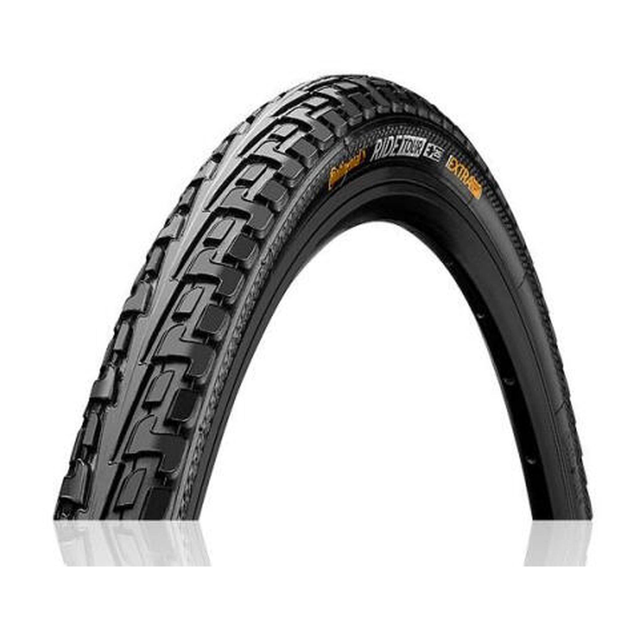 Pneus Ride Tour 28 pouces noir sans bandes reflechissantes CONTINENTAL Decathlon