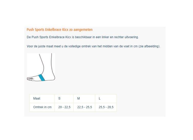 Push Sports Enkelbrace Kicx 4/4