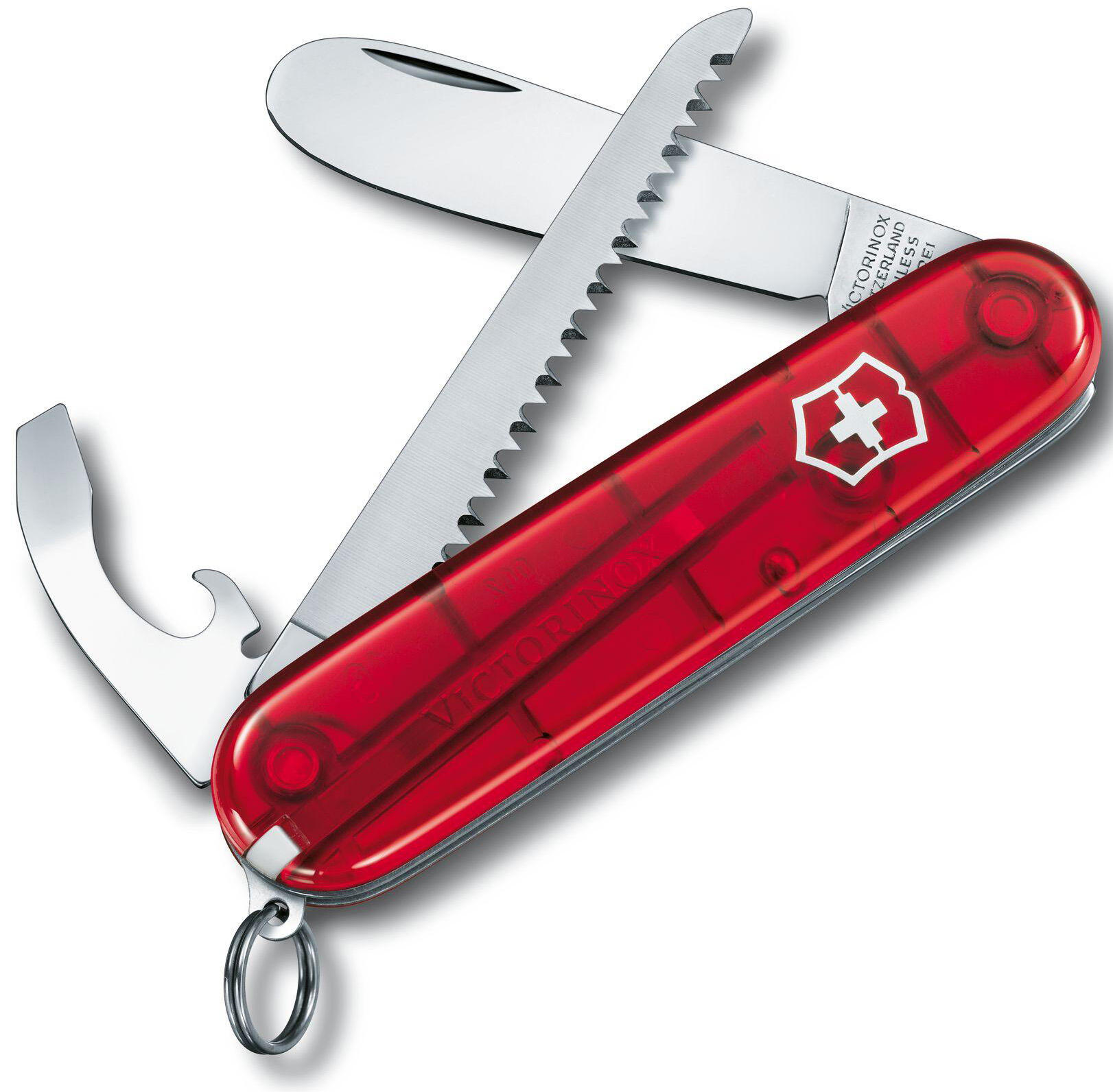 Scyzoryk 0.2373.T My First Victorinox - Red Transparent 2/3
