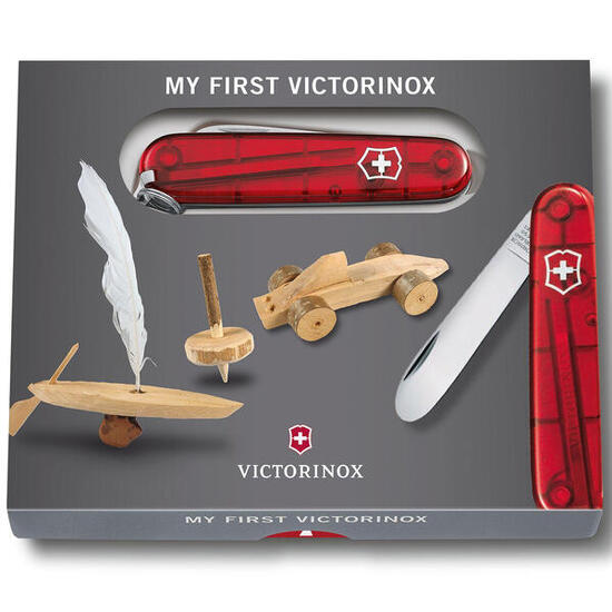 Scyzoryk 0.2373.T My First Victorinox - Red Transparent