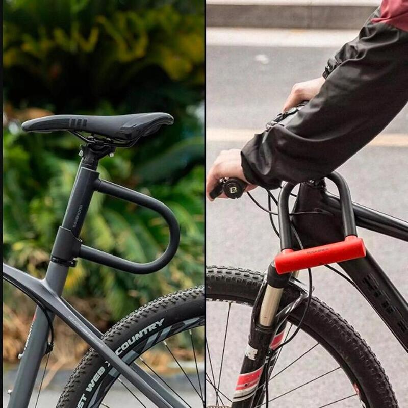 Antifurto U para bicicleta Rockbros RKS610-BK - preto