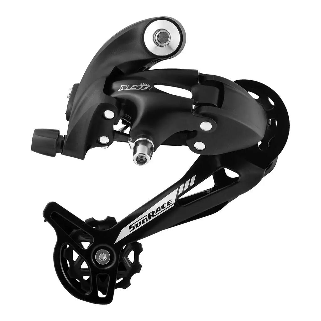 Sunrace M41 rear derailleur, 7/8-speed, long cage, 11-34T, black