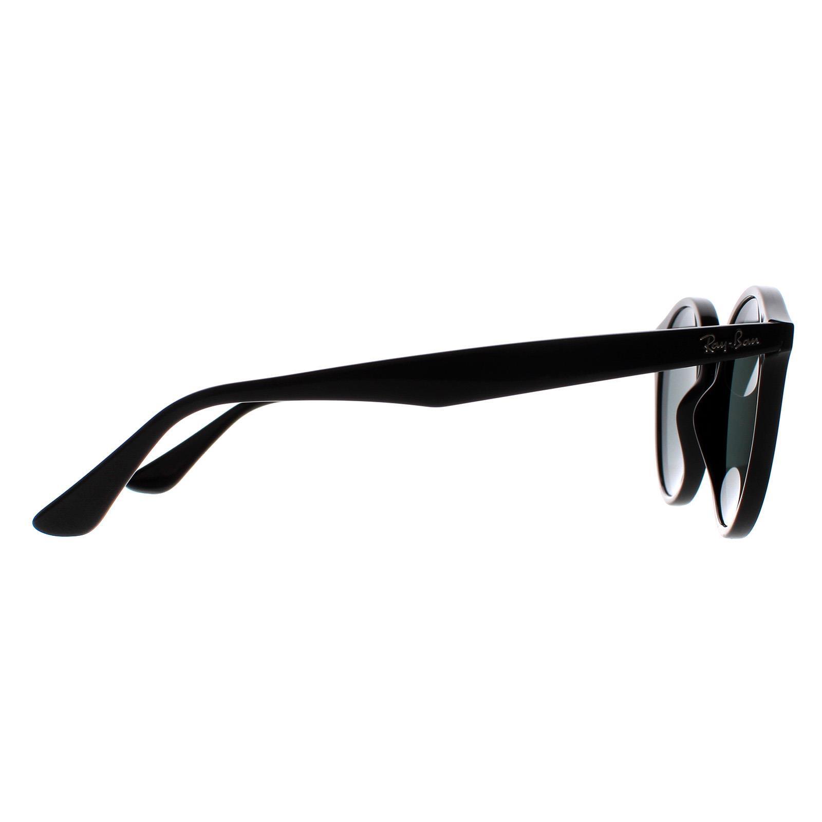 Ray-Ban Round Unisex Black Green Sunglasses 4/6